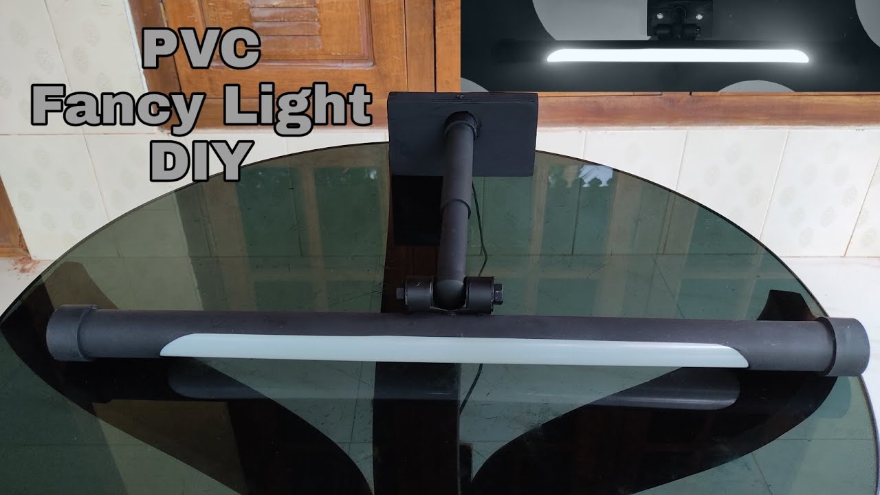 LED Fancy Light Making With PVC Pipe Wall Lamp Making At Home YouTube