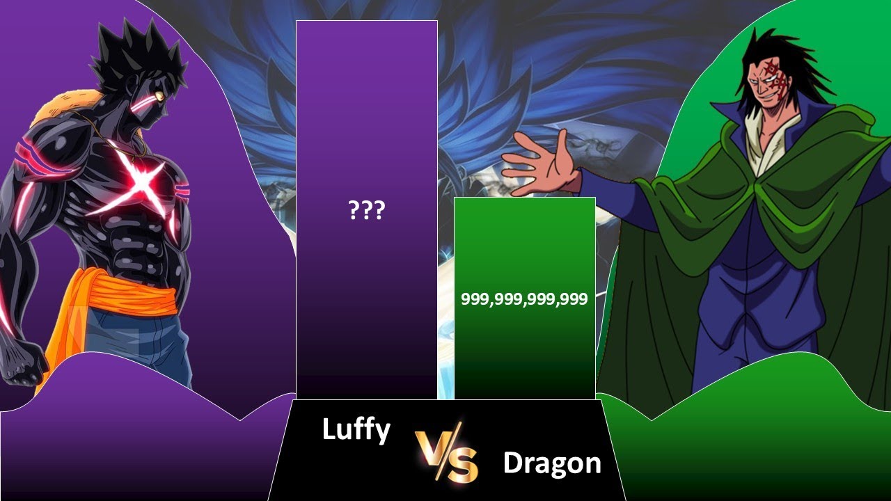 MONKEY D LUFFY VS MONKEY D DRAGON POWER LEVELS