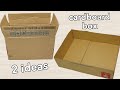 2 Things I Made To Transform Big Cardboard Box into Something Useful | DIY Cardboard Crafts