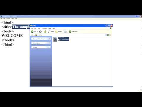 How to create a sample webpage using HTML