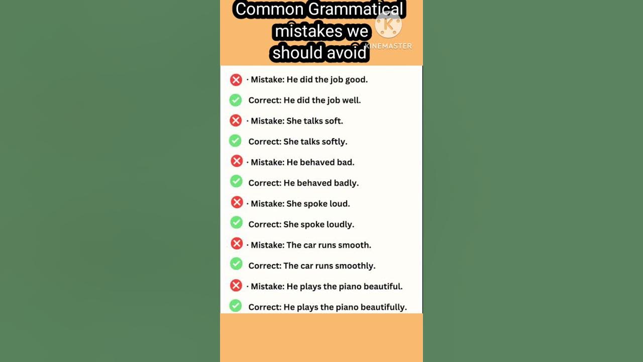 30 Common Grammar Mistakes to Avoid ?‍♀️?‍♀️|English Grammar #grammar# ...
