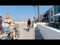 Walking South Mission Beach Park to Pacific Beach Pier San Diego in 2020 | 4k ASMR