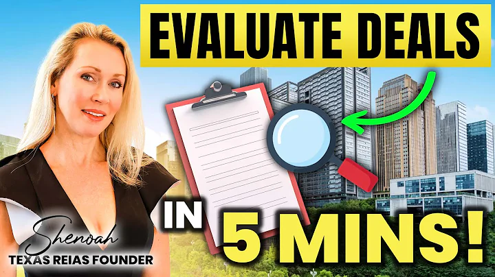 How to Evaluate Any Real Esate deal in UNDER 5 Minutes
