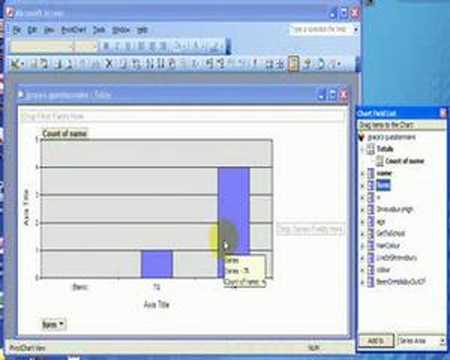 Creating a pivot chart in access