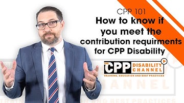 CPP disability | How to know if you meet the contribution requirements