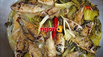 Rẻ tiền rất ngon👍cá diếc xáo rưa chua