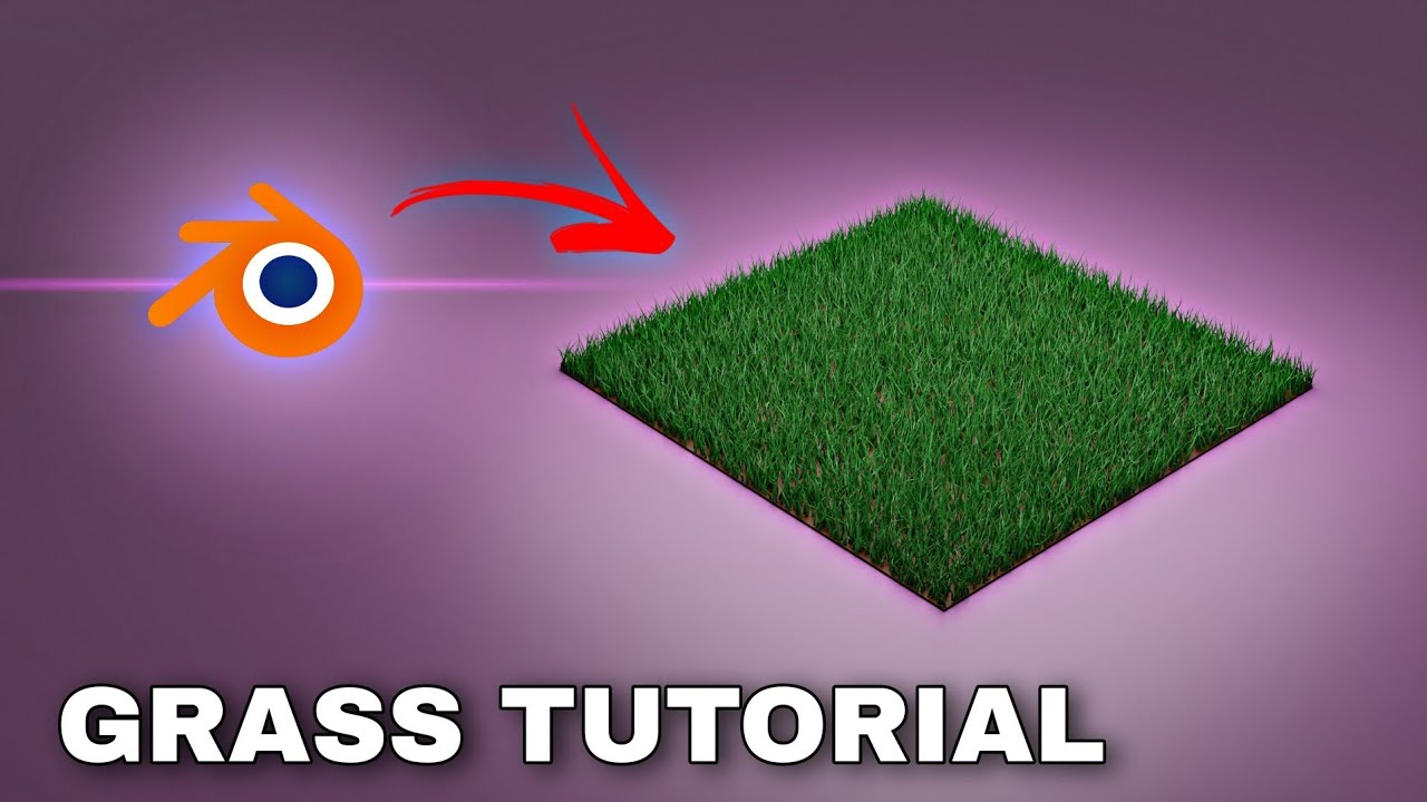 How To Make Grass In Blender 3d Software YouTube
