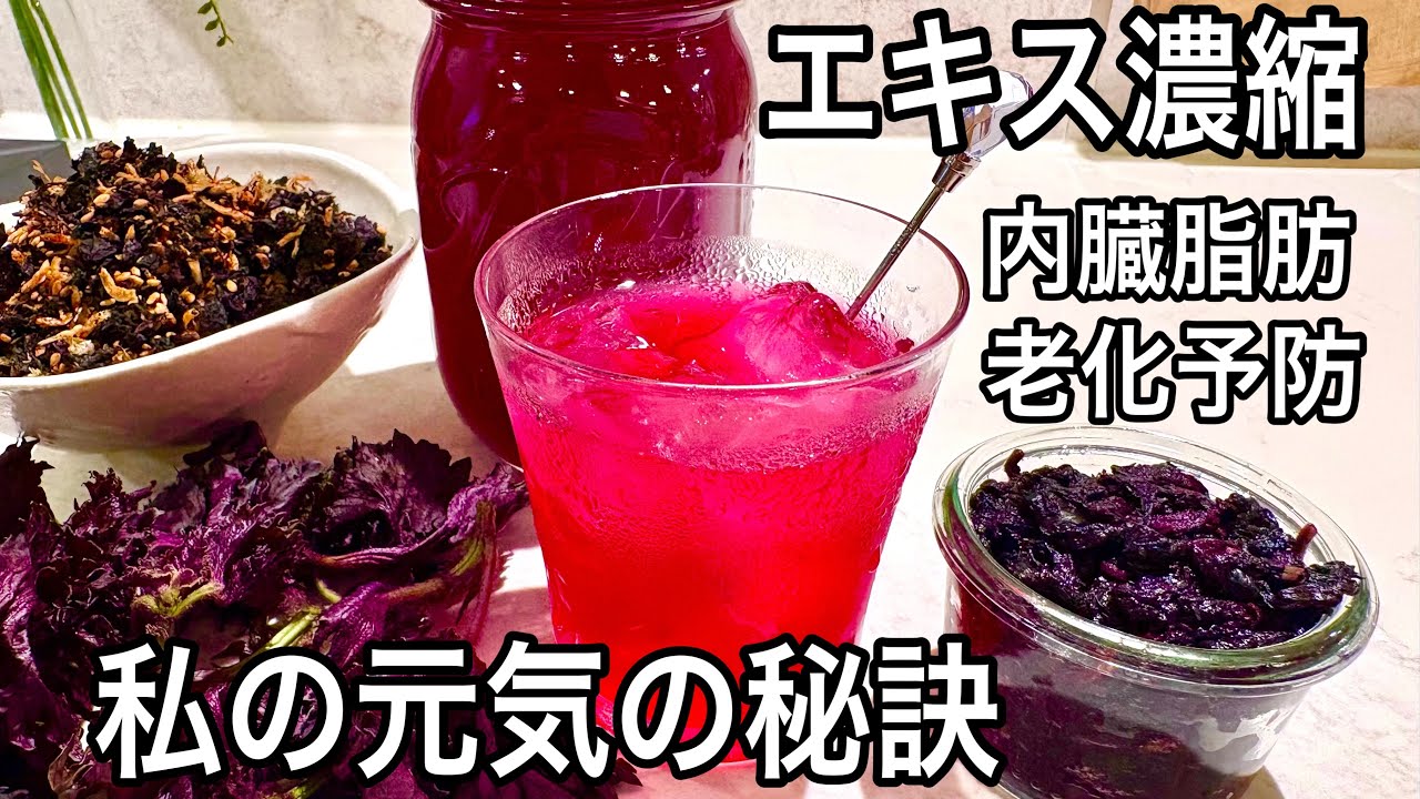 No Sugar] Use up every last bit of red perilla! A natural energy