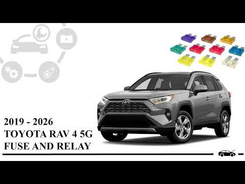 Fuse box diagram Toyota RAV4 2019 - 2026 relay with assignment