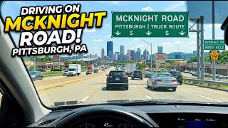 Driving On McKnight Road in Pittsburgh Pennsylvania