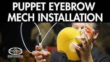 Hand Puppet Eyebrow Mechanism Installation