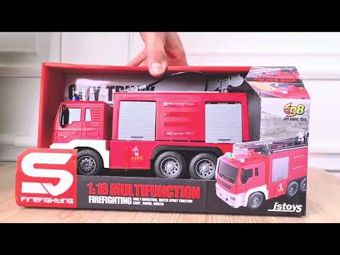 საბავშვო სათამაშო სახანძრო მანქანა Truck Car Red JS110