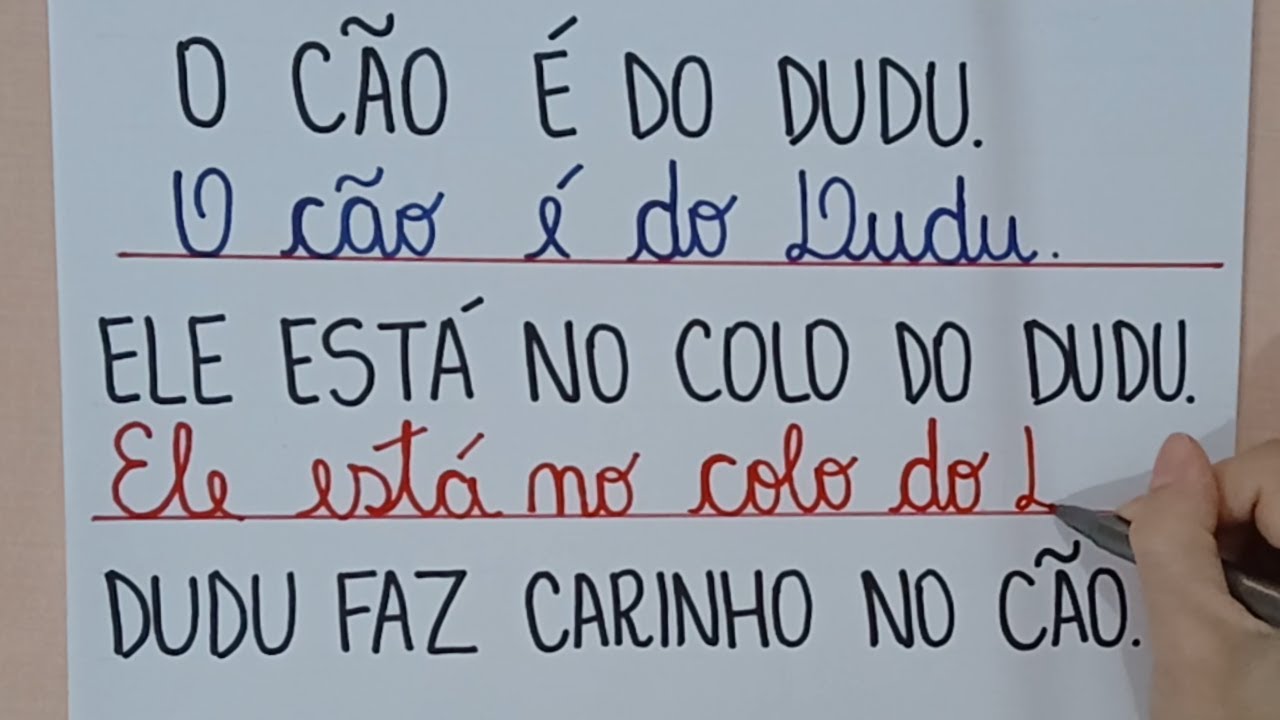 Aprendendo a Ler e escrever Letra cursiva 29ª Aula -  Escrevendo frases - EJA - Alfabetização