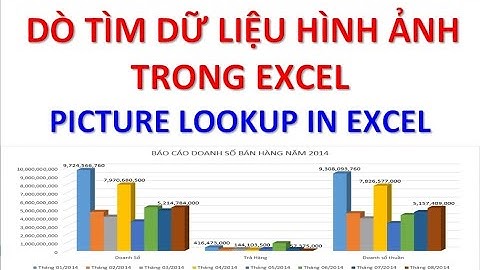 Dò tìm dữ liệu hình ảnh trong Excel | Picture lookup In Excel | WowIsee (Excel thực hành) #excel