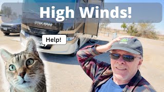 V6E13 How we predict High Winds for safer travels in our Class A Motorhome, a Tiffin Open Road 34PA