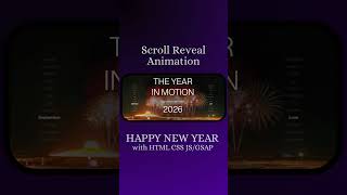 Smooth Scroll Animation with GSAP | HTML CSS JS #shorts #gsap #happynewyear