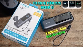 Pin Dự Phòng Anker Zolo 25000 165W – A1695 | Trùm Sạc Dự Phòng 2025 | VUA2HAND