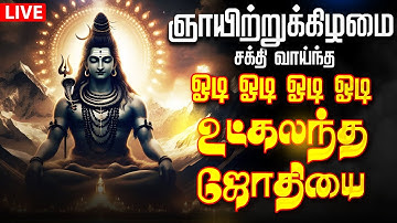 🔴LIVE SONG| ஞாயிற்றுக்கிழமை கேளுங்கள் சக்தி வாய்ந்த ஓடி ஓடி ஓடி ஓடி உட்கலந்த ஜோதியை Sivan Song Tamil
