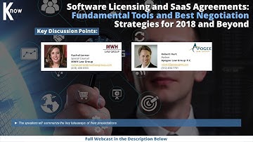 Software Licensing and SaaS Agreements CLE