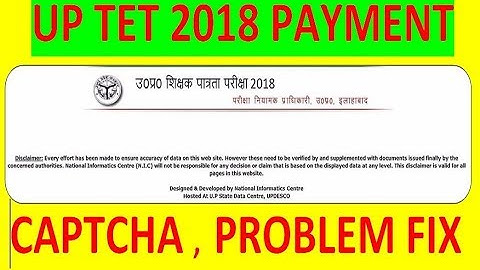 UPTET 2018 PAYMENT PROBLEB FIX