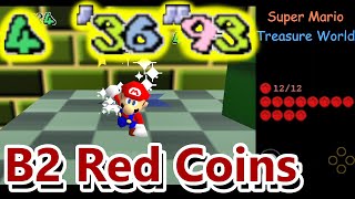 [SM Treasure World]  4m36s930ms  B2 Red Coins (Bowser's Youthdays Promenade)