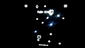 Asteroids arcade attract mode on vector monitor