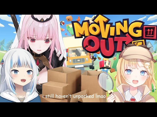 【COLLAB- OVERCOOKED 2 or MOVING OUT】3 Ex-Chefs??? #hololiveEnglish #holoMythのサムネイル