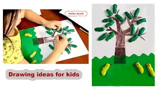 Celebrity Drawing ideas for kids | Paper, color, peanut shell | TRONG NGUOI Wealth
