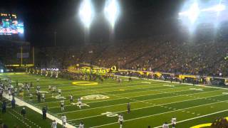Ducks Entrance, Oregon vs. Arizona State, 10/15/11