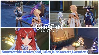 Genshin Impact - Summertide Scales and Tales (Character Interaction Location)