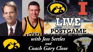 IOWA - ILLINOIS LIVE POSTGAME w/ Jess Settles & Gary Close / NCAA TOURNAMENT / Iowa Men's Basketball screenshot 3