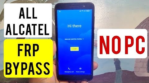 Alcatel (A509DL, 5033EP) Frp Bypass Android 11, 12/Google Account Remove Without Pc