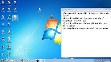Hướng dẫn cài đặt driver win 7 win 8 win 10