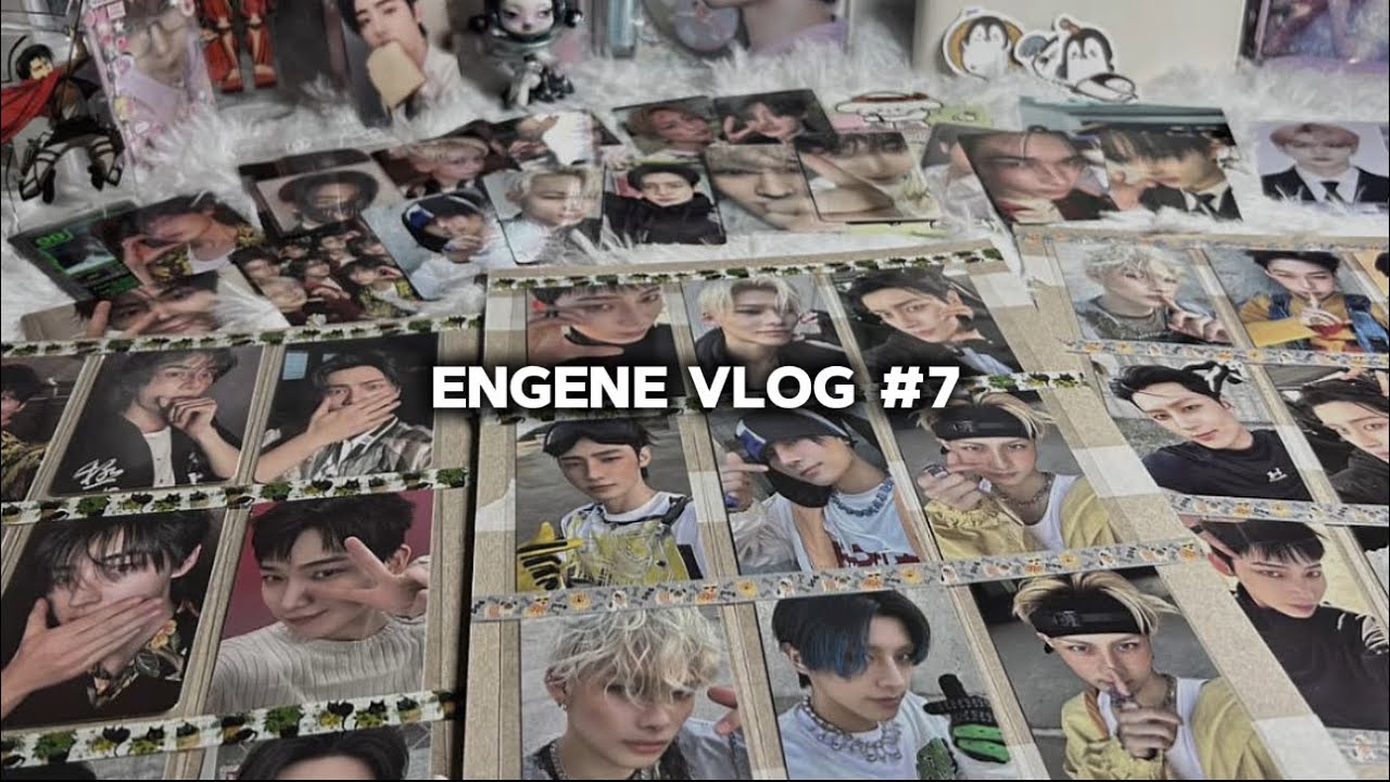 распаковка карт enhypen ★