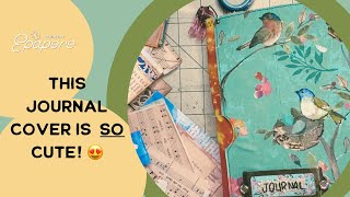 🥰This Cover is SO Cute! | Finishing the Grungy Boho Floral Junk Journal Cover