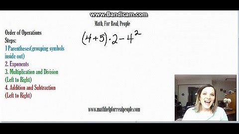 Algebra 1 Chapter 1 Section 2  -Order of Operations