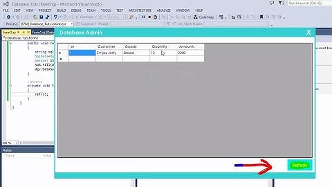 how to Refresh an SQL Data on a DataGridView - C# (for beginners)