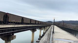 CSX E319 empty coal train heading North at Bridgeport, AL.