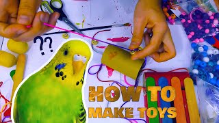 How to make Budgie Toys at Home using Paper rolls