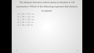 The distance between carbon atoms in ethylene is 134 nanometers.