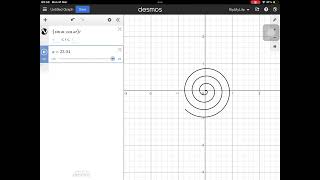 Making a spinning spiral in Desmos