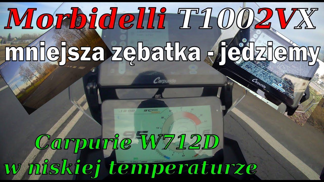 Morbidelli T1002VX z nową zębatką. Carpuride w niskiej temperaturze.
