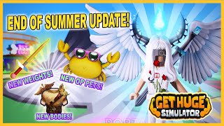 New Update in Get Huge Simulator | End of the Summer Event | Rewards Pets