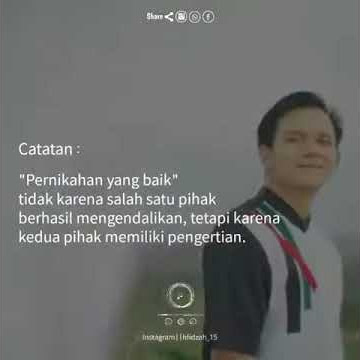 STORY WA 30 DETIK/ ARTI SEBUAH PERNIKAHAN | story wa islami terbaru