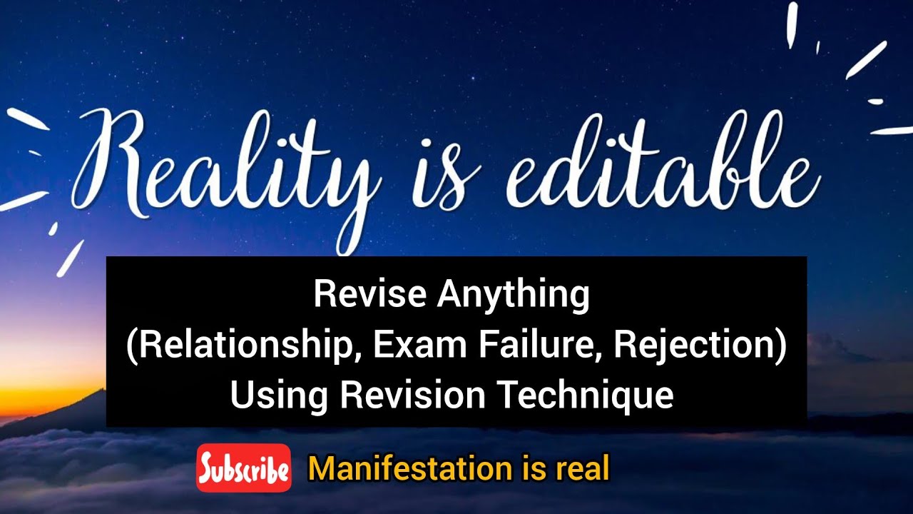 The Ultimate Revision Technique To Manifest 1000% Faster.