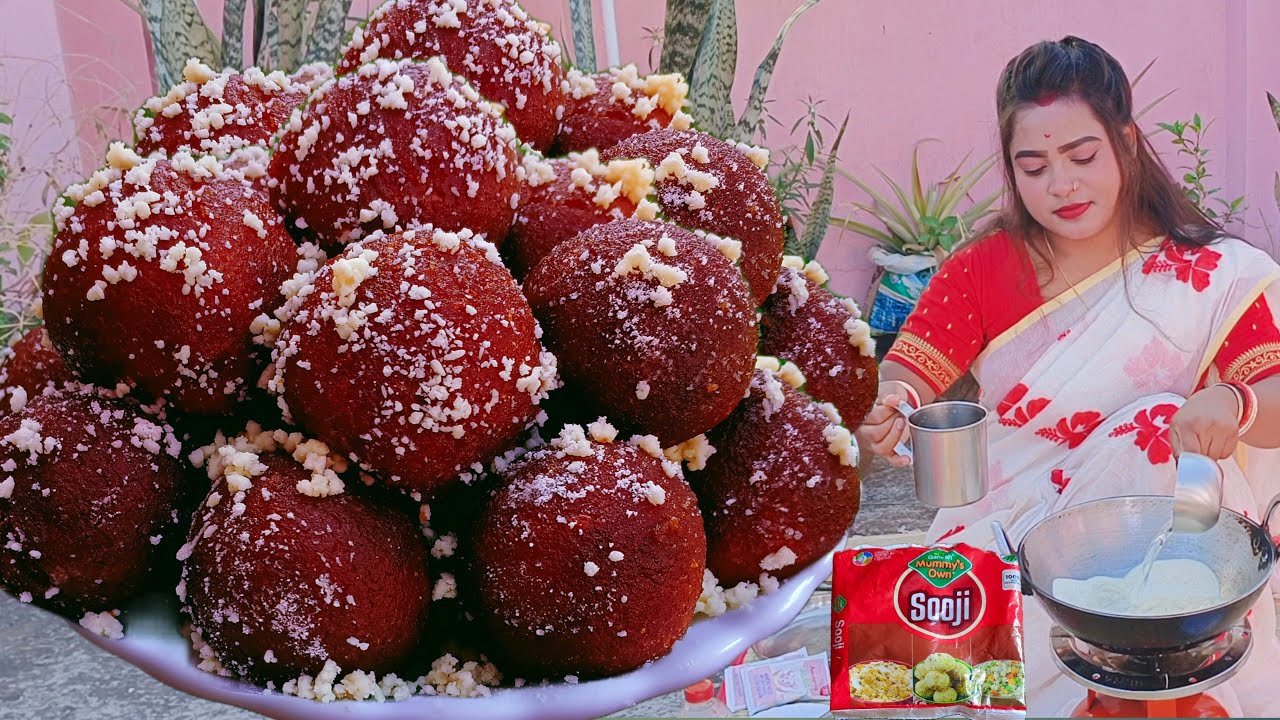 মাত্র ১০ টাকার সুজি দিয়ে যে এত সুন্দর কালোজাম মিষ্টি হয় না দেখলে বিশ্বাসই করবেন না ||misti recipe