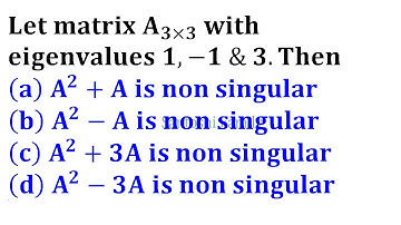 product of eigenvalues is determinant || IIT Jam 2005 linear algebra