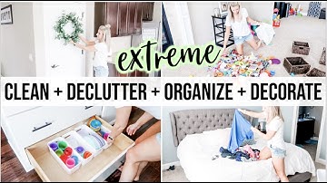 NEW! EXTREME CLEAN + DECLUTTER + ORGANIZE WITH ME 2020 | KONMARI INSPIRED | CLEANING MOTIVATION