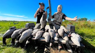Hunting the Tallest Hay Field Ever Pays Off... Banded Goose!