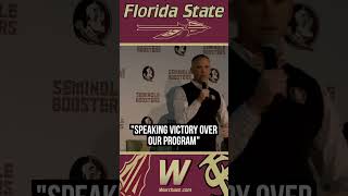 Mike Norvell thanks boosters and fans for “speaking victory over our program” | WarchantTV #FSU